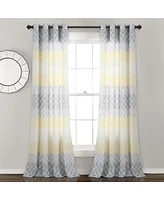 Lush Decor Medallion Ombre Window Curtain Panels