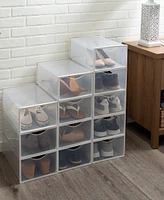Simplify Set of 12 Stackable Shoe Boxes in