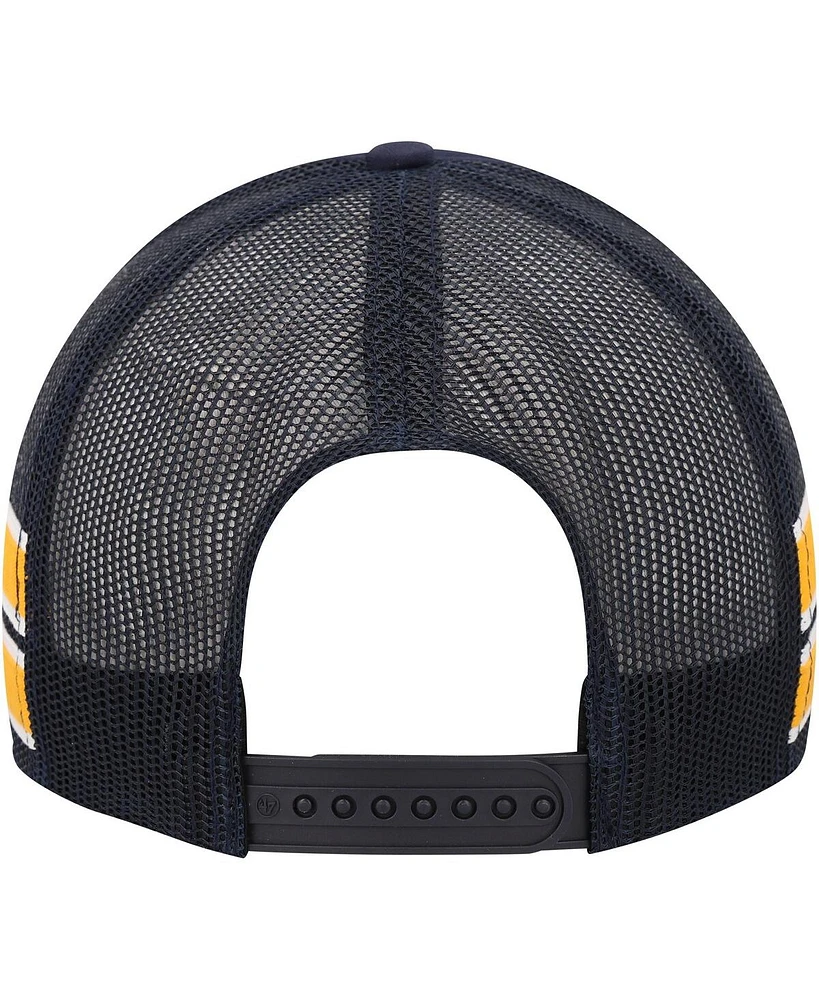 47 Brand Men's Navy Cal Bears Sideband Trucker Adjustable Hat
