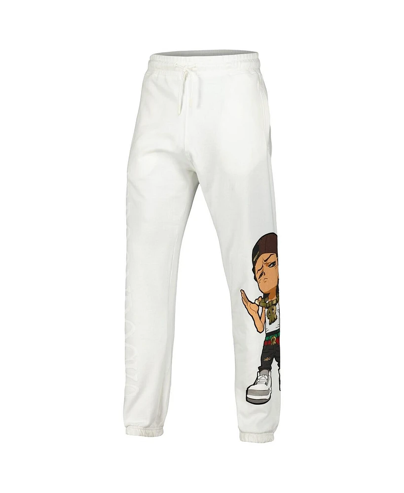 Virtual Thread Unisex White The Boondocks Big Face Riley Joggers