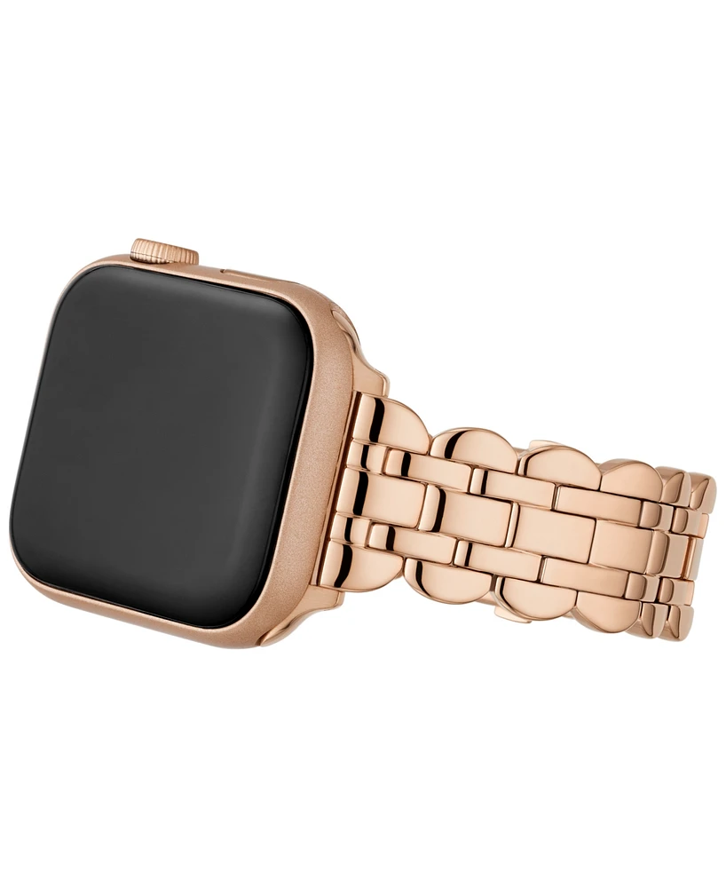 Kate Spade New York Women's Rose Gold-Tone Stainless Steel Band for Apple Watch, 42,44,45,49mm