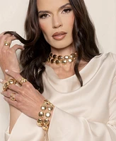 Ettika Polished Pebble Choker Necklace