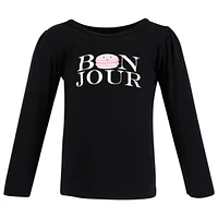Hudson Baby Toddler Girls Long Sleeve T-Shirts, Fall Pumpkin Spice