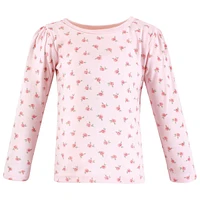 Hudson Baby Toddler Girls Long Sleeve T-Shirts, Fall Pumpkin Spice