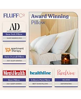 FluffCo Down & Feather Classic Hotel Pillow - Standard - Soft