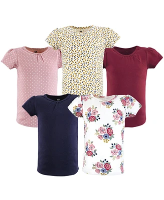 Hudson Baby Girls Short Sleeve T-Shirts, Ice Cream Dino