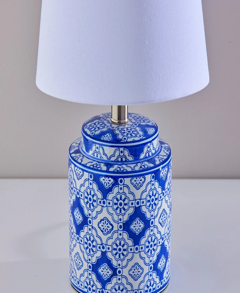 Adesso 17" Ceramic Polly Set of 2 Table Lamps