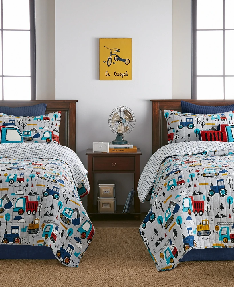 Levtex Kids Mod Trucks Reversible 2-Pc. Quilts Set, Twin/Twin Xl