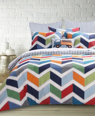 Levtex Dominik Reversible 3-Pc. Duvet Cover Set, Full/Queen