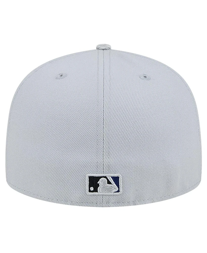 New Era Men's Gray Los Angeles Dodgers Active Team Camo 59FIFTY Fitted Hat