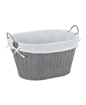 Household Essentials Woven Laundry Basket with Handles and Liner