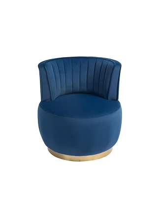 Velvet Swivel Barrel Chairs for Living Room or Office
