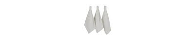 Design Imports Cotton Kitchen Collection Dishtowel Set, 18x26", White, 6 Piece