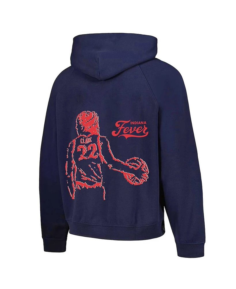 Round21 Men's and Women's Caitlin Clark Navy Indiana Fever Bound Pullover Hoodie