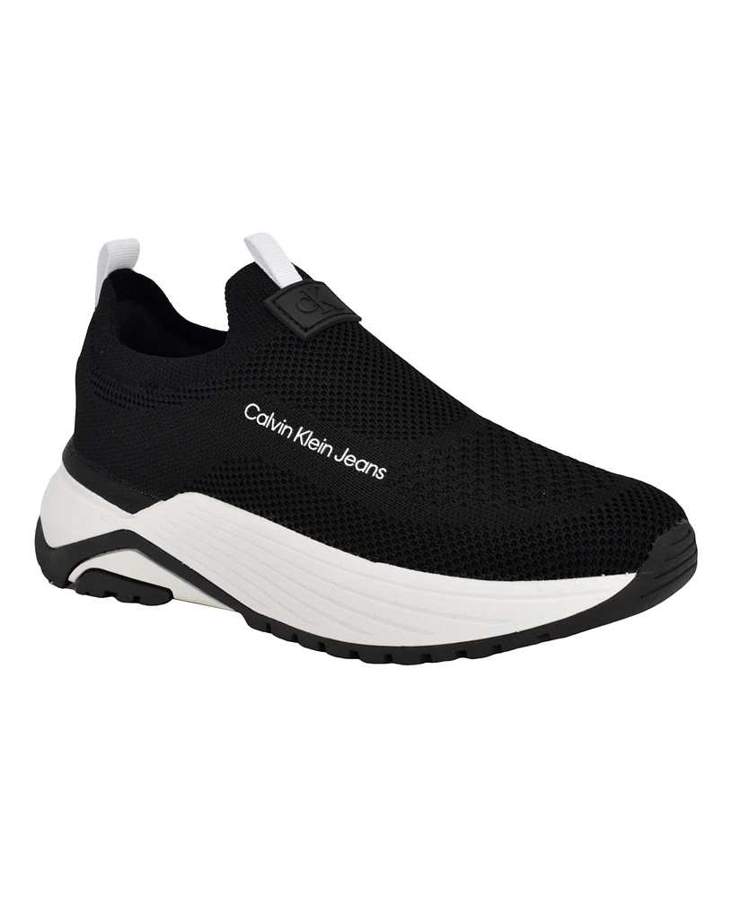 Calvin Klein Women's Alvea Knit Pull-On Sneakers