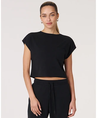 Rebody Active Women's Retreat Pocket Waffle Tee