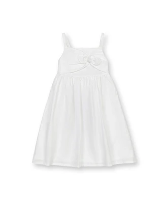 Hope & Henry Toddler Girls Sleeveless Bow Front Linen Sundress