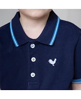 Hope & Henry Boys Short Sleeve Knit Pique Polo Shirt
