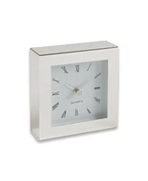 Bey-Berk Small Square Plated Clock