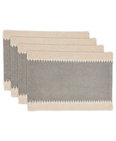 Saro Lifestyle Whipstitched Border Design Placemat Set of 4, 14"x20"