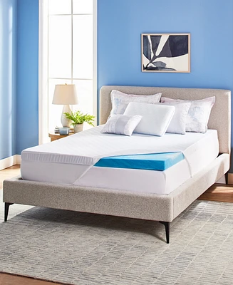 Serta Soothing Cool 3-Inch Gel Memory Foam Mattress Topper, Twin