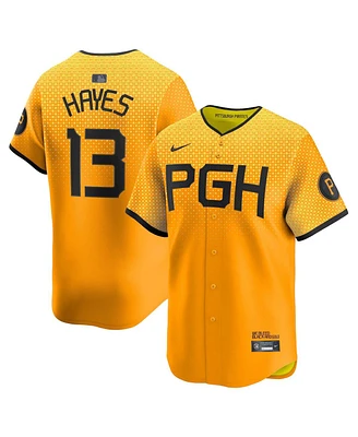 Nike Men's Ke'Bryan Hayes Gold Pittsburgh Pirates City Connect Limited Player Jersey