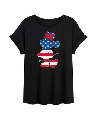 Hybrid Apparel Trendy Juniors Minnie Mouse Graphic Oversized Tee