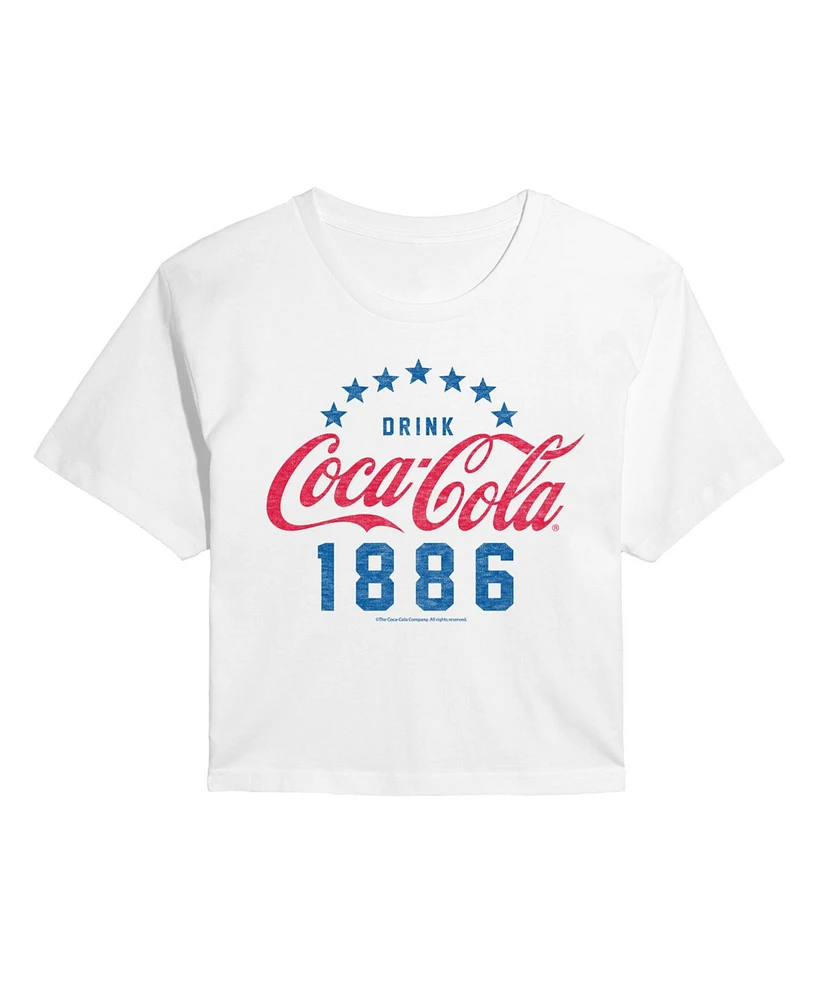 Hybrid Apparel Trendy Juniors Coca Cola Usa Cropped Tee