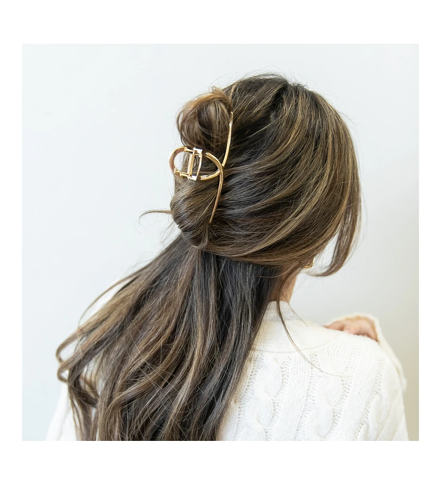 Women s Looped Claw Clip - Gold