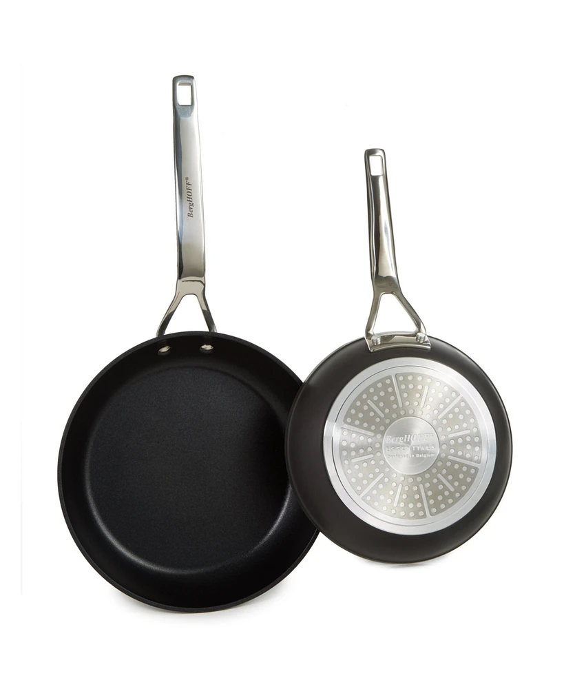 BergHOFF Essentials 2Pc Non-stick Hard Anodized Fry Pan Set, Black