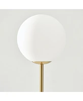 Luna Sophisticated Led Standing Floor Lamp with Frosted Glass Globe (65")