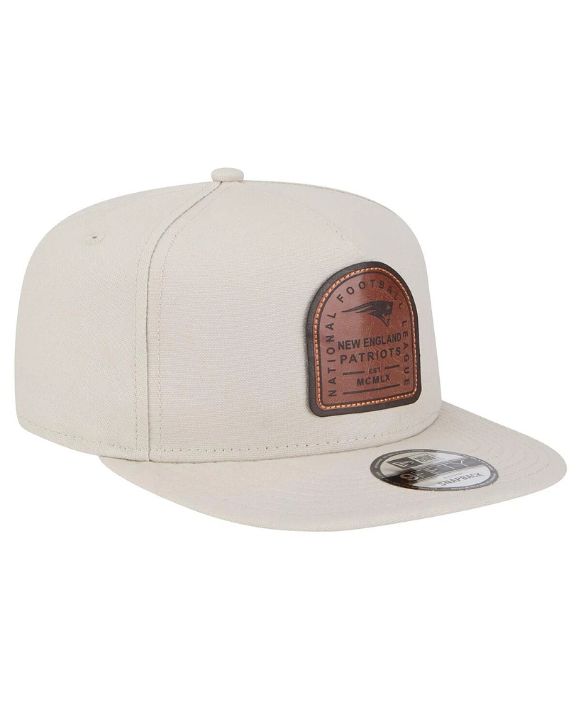 New Era Men's Stone New England Patriots Premier 9FIFTY Snapback Hat