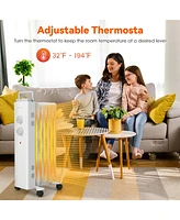 1500W Oil Filled Space Heater Electric Oil Radiant Heater
