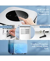 9000 Btu Air Cooler 3 in 1 Portable Air Conditioner w/Fan & Dehumidifier