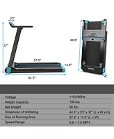 Folding Electric Treadmill Compact Walking Running Machine
