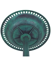 Bird Bath Feeder Freestanding Outdoor Garden Yard Patio Decor