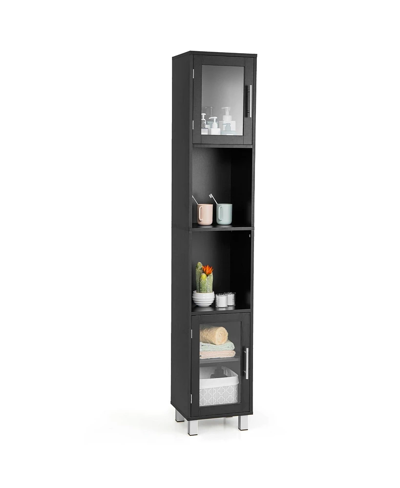 71'' Tall Tower Bathroom Storage Cabinet Organizer Display Shelves Bedroom