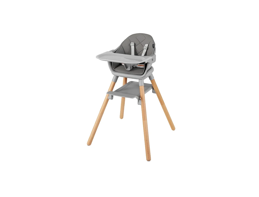 6 1 Convertible Highchair with Safety Harness and Removable Tray