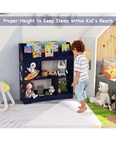 Toy Storage Organizer Display Stand 3-In-1 Kids Shelf with Book
