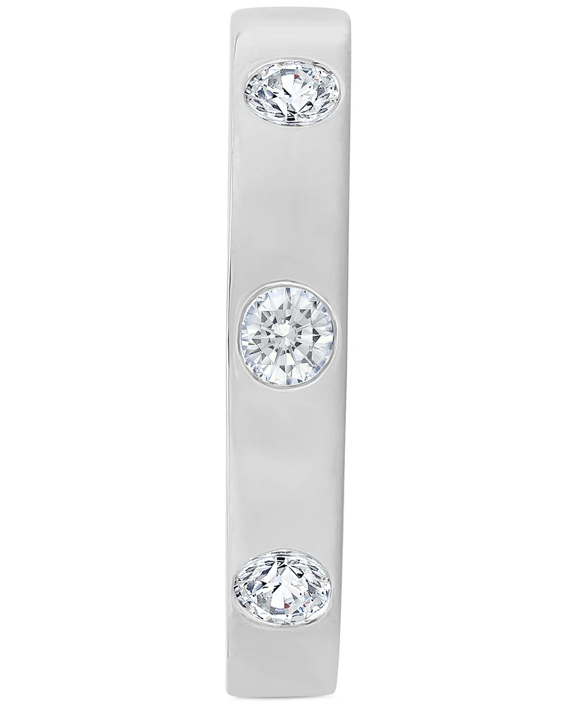 Diamond Bezel-Set Polished Band (3/4 ct. t.w.) 14k Gold