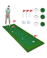 10 x 3.3 Ft Golf Putting Green Professional Golf Training Mat with 2 Golf Balls