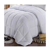 Egyptian Linens Goose Down Feather Comforter All Season 300TC Cotton, Twin/Twin Xl