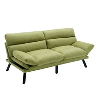 Velvet Sofa, Accent Sofa Loveseat Sofa With Metal Feet