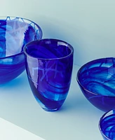 Kosta Boda 5.9" Contrast Blue Vase