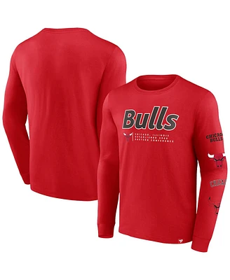 Fanatics Men's Chicago Bulls Baseline Long Sleeve T-Shirt