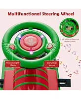 6V Electric Kids Ride On Train Motorized Toy w/ Track & 6 Wheels