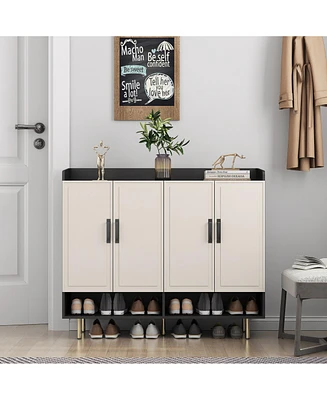 Reliable and Elegant Entryway Shoe Cabinet with Ample Storage