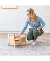 ECR4Kids Kids Sit or Step Stool, Natural
