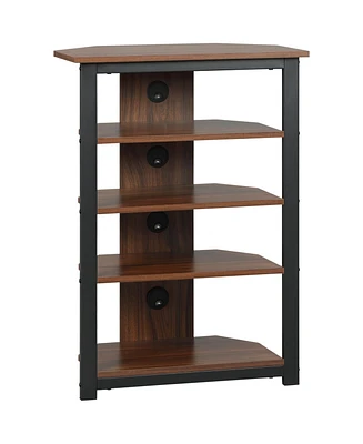 Homcom Small Corner Tv Sd Shelf for Up to 29", Space Saving Design