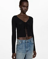 Mango Women's Regular Knitted Cardigan